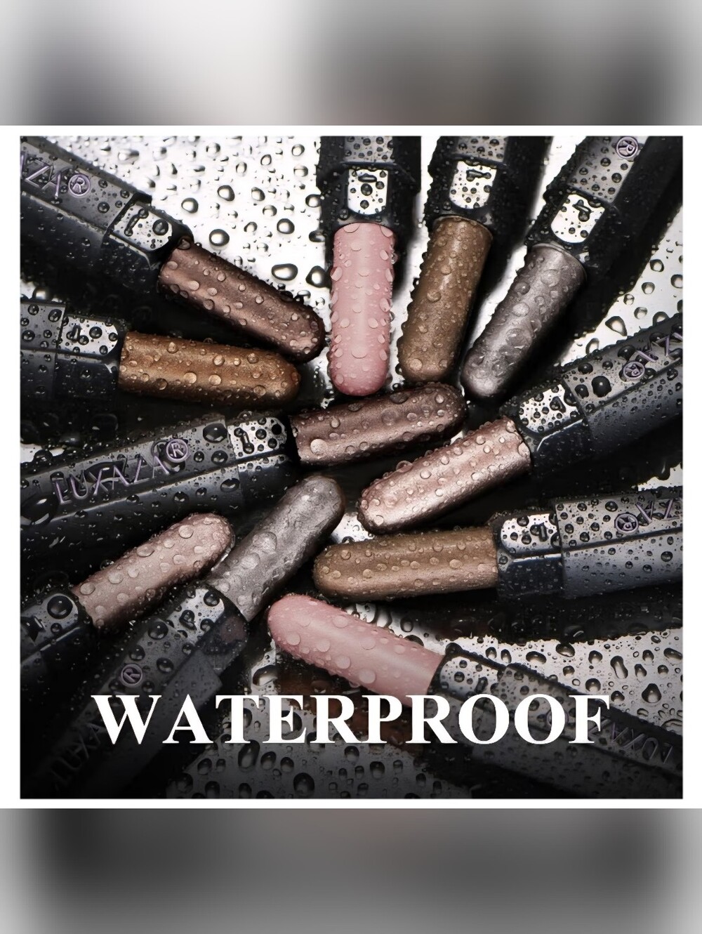 6pc. Metallic & Matte Cream Eyeshadow Sticks- Rose Gold & Brown- Built In Brush - Picture 6 of 10